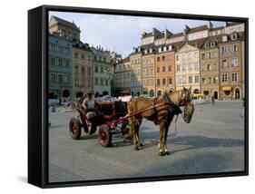 Old Town Square, Warsaw, Poland-Gavin Hellier-Framed Stretched Canvas