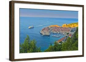 Old Town (Stari Grad), UNESCO World Heritage Site, Dubrovnik, Dalmatia, Croatia, Europe-Alan Copson-Framed Photographic Print