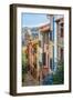 Old Town Street, Collioure, Languedoc-Roussillon, France-Stefano Politi Markovina-Framed Photographic Print