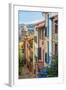 Old Town Street, Collioure, Languedoc-Roussillon, France-Stefano Politi Markovina-Framed Photographic Print