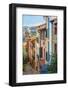 Old Town Street, Collioure, Languedoc-Roussillon, France-Stefano Politi Markovina-Framed Photographic Print