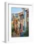 Old Town Street, Collioure, Languedoc-Roussillon, France-Stefano Politi Markovina-Framed Photographic Print