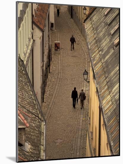Old Town Street from Michael Tower, Bratislava, Slovakia-Walter Bibikow-Mounted Photographic Print
