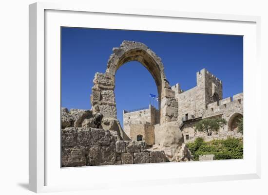 Old Town, the Tower of David (Or Citadel of Jerusalem)-Massimo Borchi-Framed Photographic Print