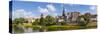 Old Town Ulm and the River Danube, Ulm, Baden-Wurttemberg, Germany-Doug Pearson-Stretched Canvas