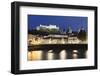 Old Town, UNESCO World Heritage Site, and Castle Hohensalzburg-Markus Lange-Framed Photographic Print