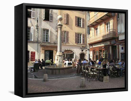 Old Town, Vieil Antibes, Antibes, Cote D'Azur, French Riviera, Provence, France, Europe-Wendy Connett-Framed Stretched Canvas