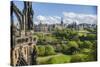 Old Town View from Scott Monument-Guido Cozzi-Stretched Canvas