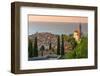 Old Town View with Church of St. George (Cerkev Sv. Jurija), Piran, Primorska-Alan Copson-Framed Photographic Print