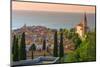 Old Town View with Church of St. George (Cerkev Sv. Jurija), Piran, Primorska-Alan Copson-Mounted Photographic Print