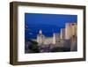 Old Town Walls at Dusk, UNESCO World Heritage Site, Dubrovnik, Dalmatia, Croatia, Europe-Frank Fell-Framed Photographic Print