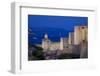 Old Town Walls at Dusk, UNESCO World Heritage Site, Dubrovnik, Dalmatia, Croatia, Europe-Frank Fell-Framed Photographic Print