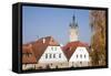 Old Town with Blauer Turm Tower, Bad Wimpfen, Neckartal Valley, Baden Wurttemberg, Germany, Europe-Marcus Lange-Framed Stretched Canvas