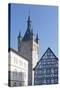 Old Town with Blauer Turm Tower, Bad Wimpfen, Neckartal Valley, Baden Wurttemberg, Germany, Europe-Marcus Lange-Stretched Canvas