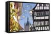 Old Town with Blauer Turm Tower, Bad Wimpfen, Neckartal Valley, Baden Wurttemberg, Germany, Europe-Marcus Lange-Framed Stretched Canvas