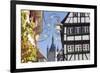 Old Town with Blauer Turm Tower, Bad Wimpfen, Neckartal Valley, Baden Wurttemberg, Germany, Europe-Marcus Lange-Framed Photographic Print