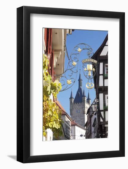 Old Town with Blauer Turm Tower, Bad Wimpfen, Neckartal Valley, Baden Wurttemberg, Germany, Europe-Marcus Lange-Framed Photographic Print