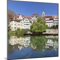 Old Town with Hoelderlinturm Tower and Stiftskirche Church Reflecting in the Neckar River-Markus Lange-Mounted Photographic Print