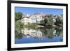 Old Town with Holderlinturm Tower and Stiftskirche Church Reflecting in the Neckar River-Markus-Framed Photographic Print