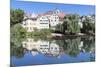 Old Town with Holderlinturm Tower and Stiftskirche Church Reflecting in the Neckar River-Markus-Mounted Photographic Print