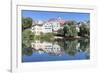 Old Town with Holderlinturm Tower and Stiftskirche Church Reflecting in the Neckar River-Markus-Framed Photographic Print