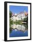 Old Town with Holderlinturm Tower and Stiftskirche Church Reflecting in the Neckar River-Markus-Framed Photographic Print