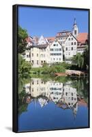 Old Town with Holderlinturm Tower and Stiftskirche Church Reflecting in the Neckar River-Markus-Framed Photographic Print