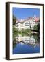 Old Town with Holderlinturm Tower and Stiftskirche Church Reflecting in the Neckar River-Markus-Framed Photographic Print