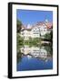 Old Town with Holderlinturm Tower and Stiftskirche Church Reflecting in the Neckar River-Markus-Framed Photographic Print