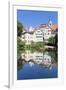 Old Town with Holderlinturm Tower and Stiftskirche Church Reflecting in the Neckar River-Markus-Framed Photographic Print