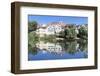 Old Town with Holderlinturm Tower and Stiftskirche Church Reflecting in the Neckar River-Markus-Framed Photographic Print