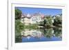 Old Town with Holderlinturm Tower and Stiftskirche Church Reflecting-Markus Lange-Framed Photographic Print