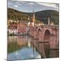 Old town with Karl-Theodor-Bridge (Old Bridge), Gate and Heilig Geist Church, Neckar River, Heidelb-Markus Lange-Mounted Photographic Print