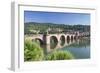 Old town with Karl-Theodor-Bridge (Old Bridge), Heilig Geist Church and Castle, Germany-Markus Lange-Framed Photographic Print