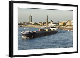 Old Town with Lambertus Church and Schlossturm Tower Along the Rheinpromenade-Markus Lange-Framed Photographic Print