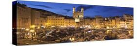 Old Town with Old Harbour and Jean Baptiste Church, Bastia, Corsica, France, Mediterranean, Europe-Markus Lange-Stretched Canvas