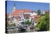 Old Town with Stiftskirche Church and the Neckar River-Markus-Stretched Canvas