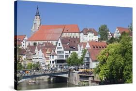 Old Town with Stiftskirche Church and the Neckar River-Markus-Stretched Canvas