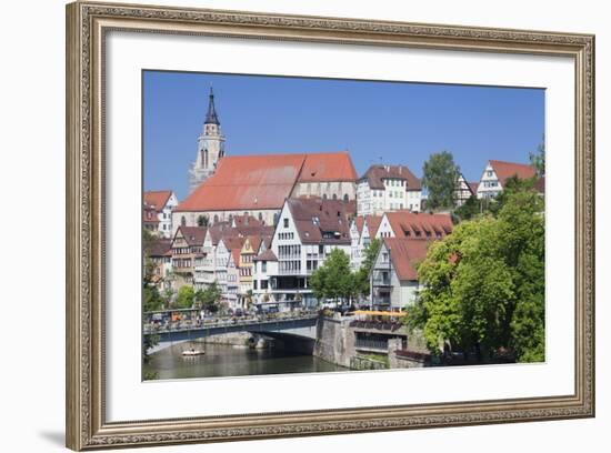 Old Town with Stiftskirche Church and the Neckar River-Markus-Framed Photographic Print