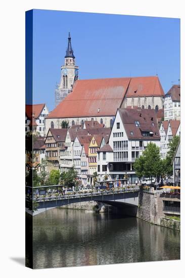 Old Town with Stiftskirche Church and the Neckar River-Markus-Stretched Canvas