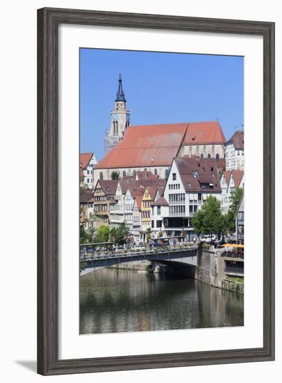 Old Town with Stiftskirche Church and the Neckar River-Markus-Framed Photographic Print