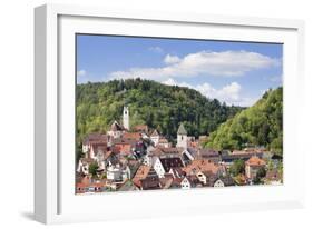 Old Town with Stiftskirche Heilig Kreuz Collegiate Church, Horb Am Neckar, Black Forest-Marcus Lange-Framed Photographic Print