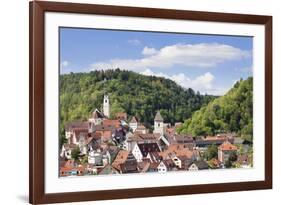 Old Town with Stiftskirche Heilig Kreuz Collegiate Church, Horb Am Neckar, Black Forest-Marcus Lange-Framed Photographic Print