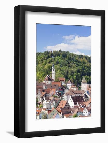 Old Town with Stiftskirche Heilig Kreuz Collegiate Church, Horb Am Neckar, Black Forest-Marcus Lange-Framed Photographic Print