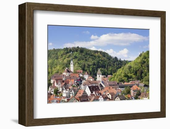 Old Town with Stiftskirche Heilig Kreuz Collegiate Church, Horb Am Neckar, Black Forest-Marcus Lange-Framed Photographic Print