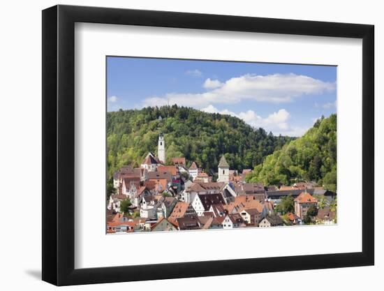 Old Town with Stiftskirche Heilig Kreuz Collegiate Church, Horb Am Neckar, Black Forest-Marcus Lange-Framed Photographic Print