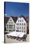 Old Town with Street Cafe on the Market Place-Markus-Stretched Canvas