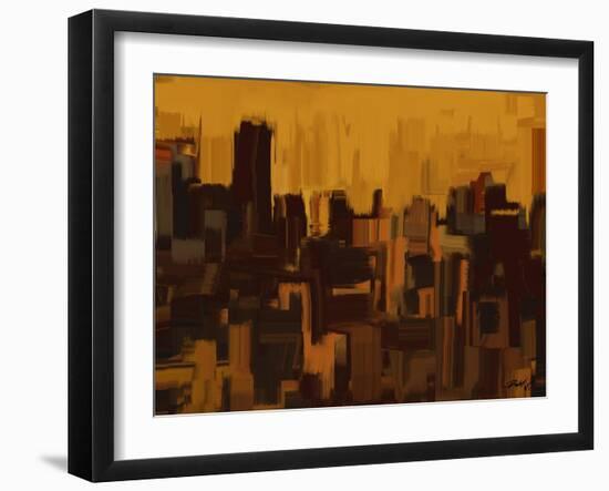 Old Town-Rabi Khan-Framed Art Print