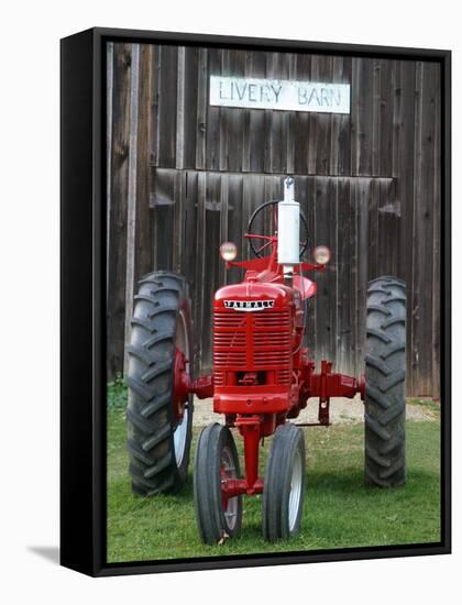 Old tractor, Indiana, USA-Anna Miller-Framed Stretched Canvas