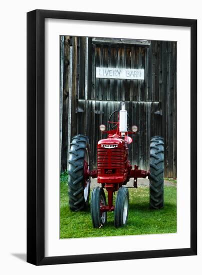 old tractor, Indiana, USA-Anna Miller-Framed Premium Photographic Print